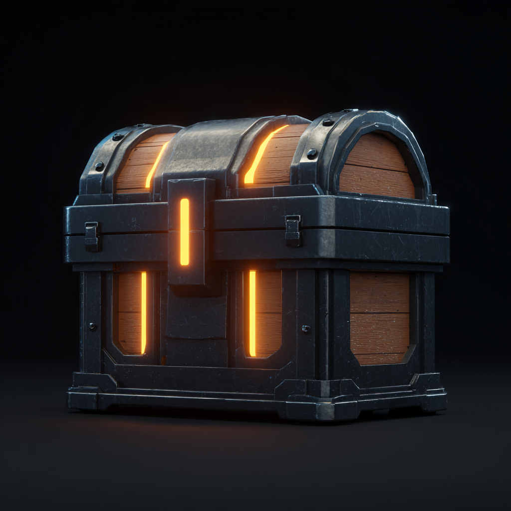 Closed treasure chest
